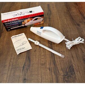 Hamilton Beach Swivel & Slice Electric Knife 74100 9" Blades